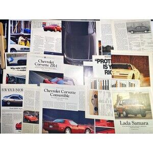 Ephemera 46+ Pages 5.7oz. Pictures Articles Car & Driver Magazine June 1989